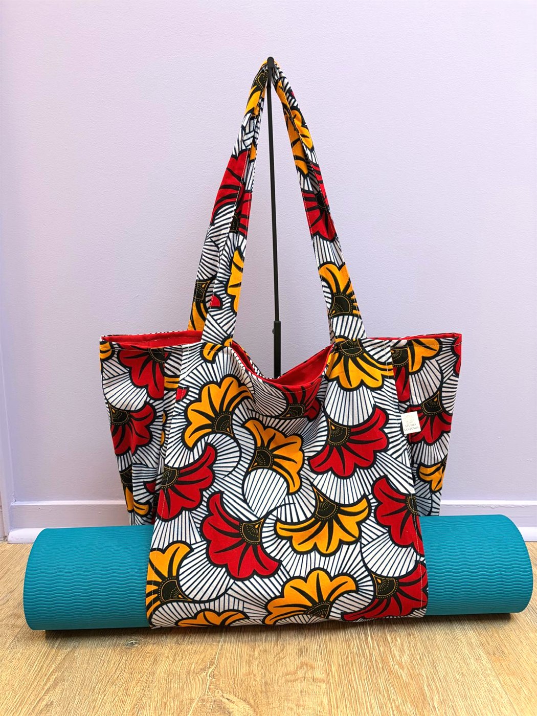 Sac de yoga wax rouge et jaune