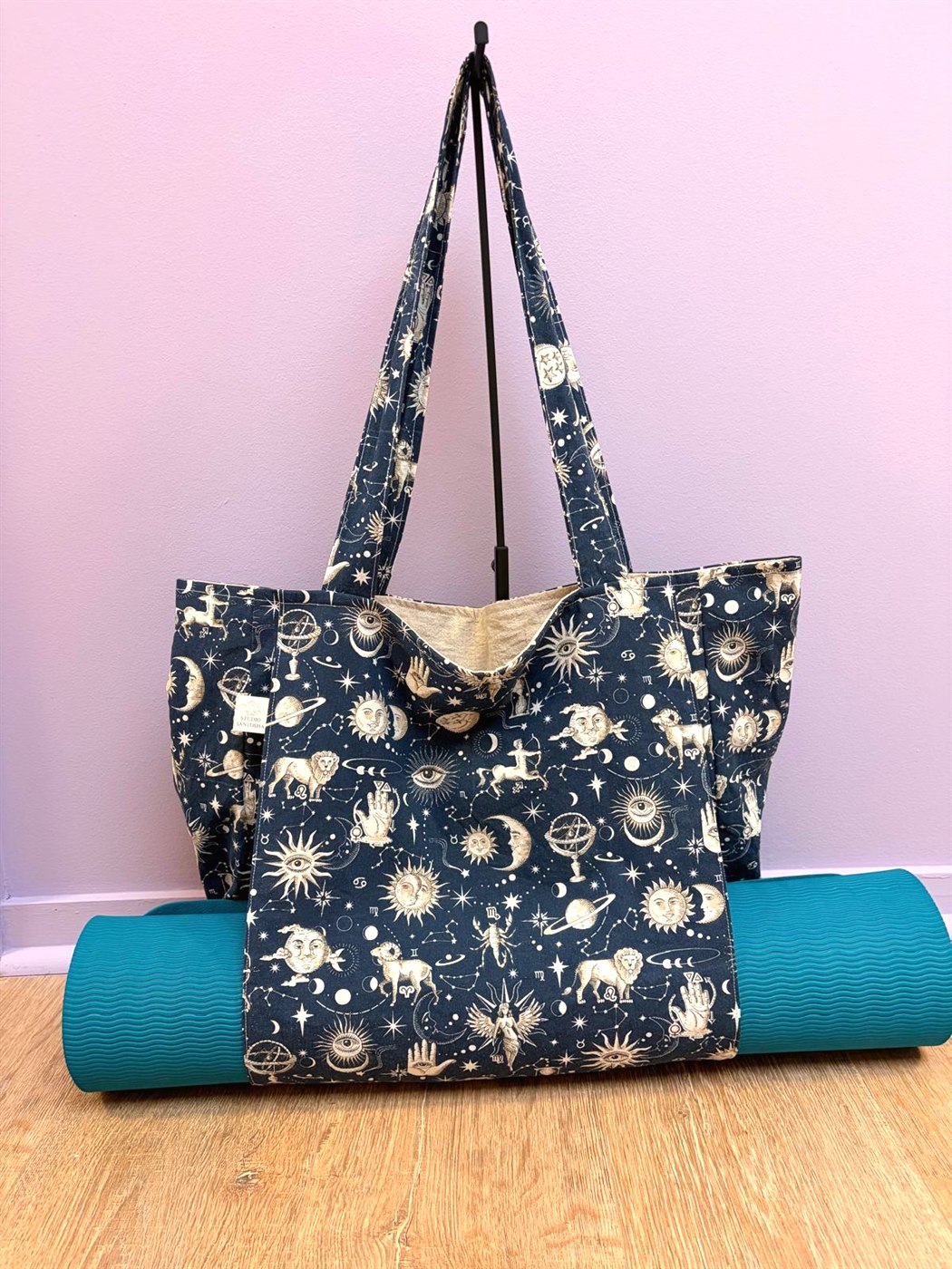 Sac de yoga bleu céleste