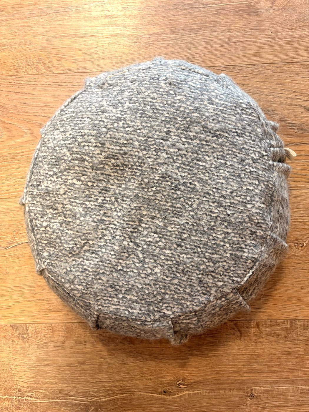 Zafu gris texturé